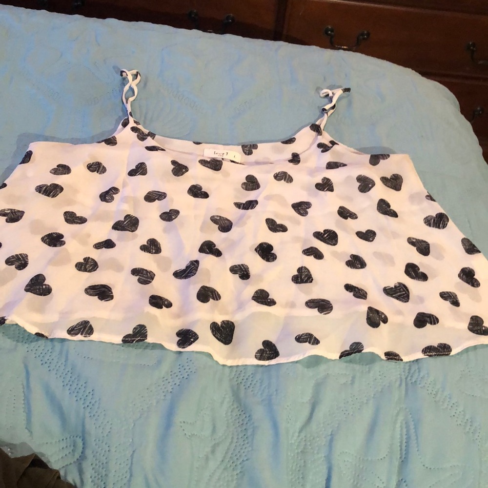 Love J USA Cropped Swing Top